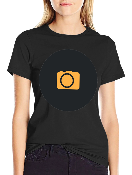 Camera Graphic T-Shirt - Stylish Black Tee