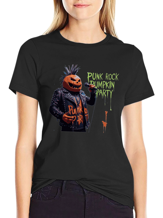 Punk Rock Pumpkin Party T-Shirt