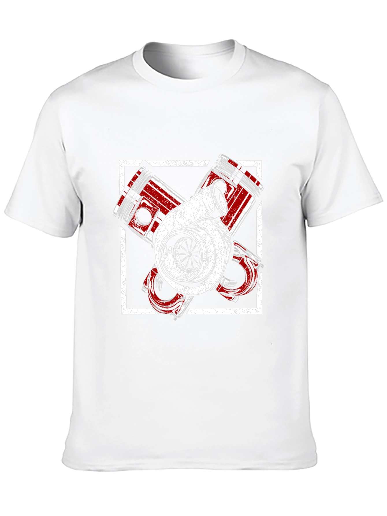 Turbo Engine Piston Graphic T-Shirt