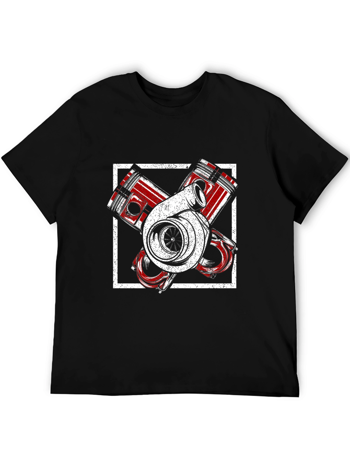 Turbo Engine Piston Graphic T-Shirt