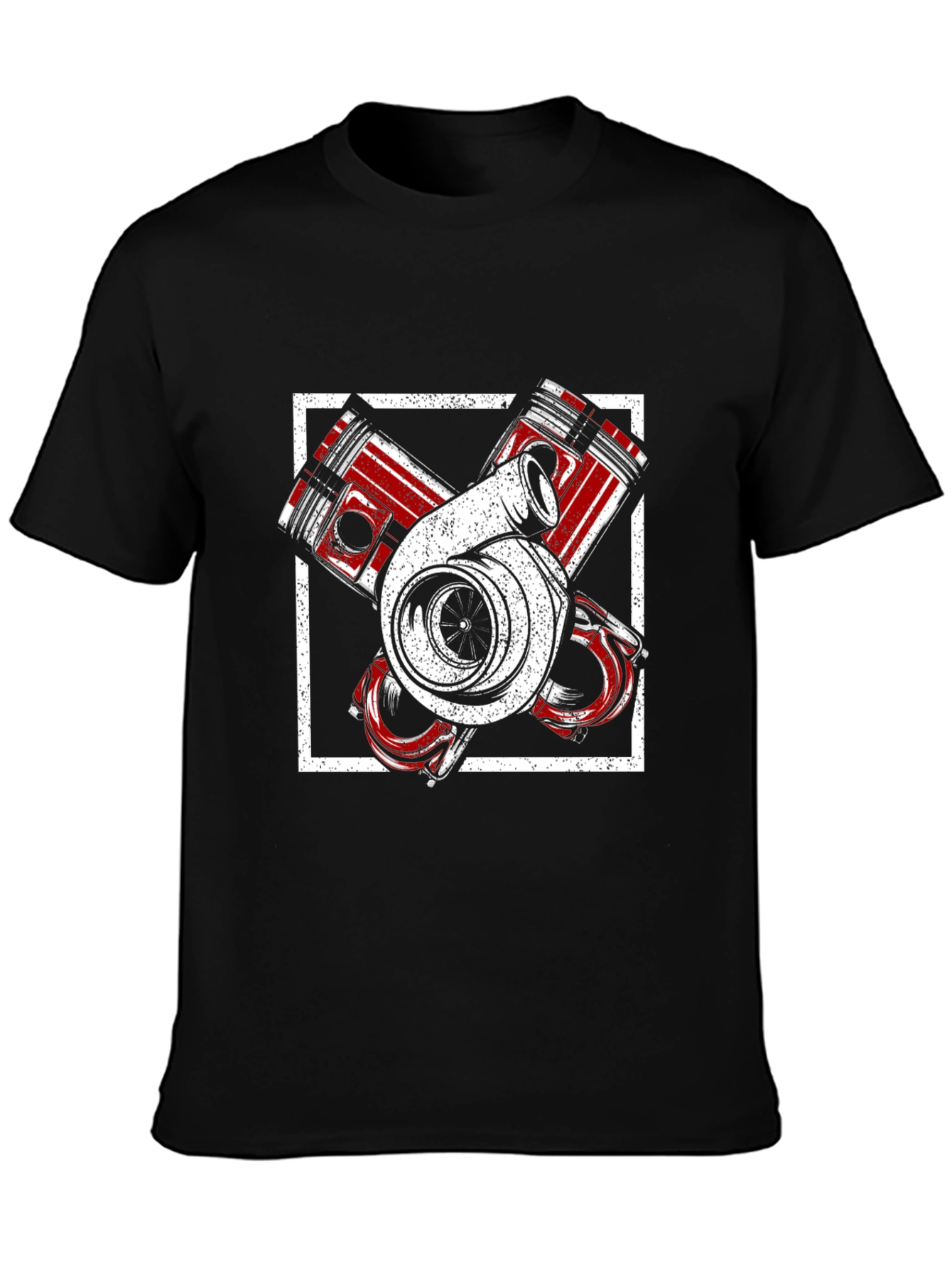 Turbo Engine Piston Graphic T-Shirt