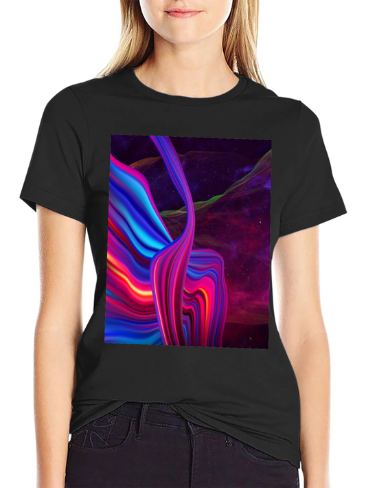 Abstract Galaxy Black T-Shirt