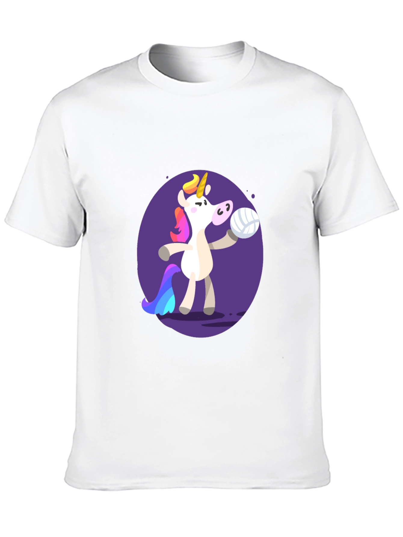 Unicorn Volleyball Graphic Tee - Black