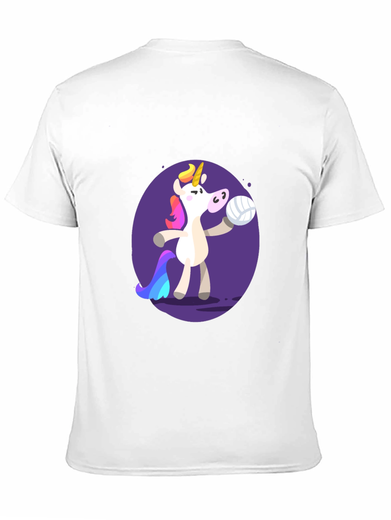 Unicorn Volleyball Graphic Tee - Black