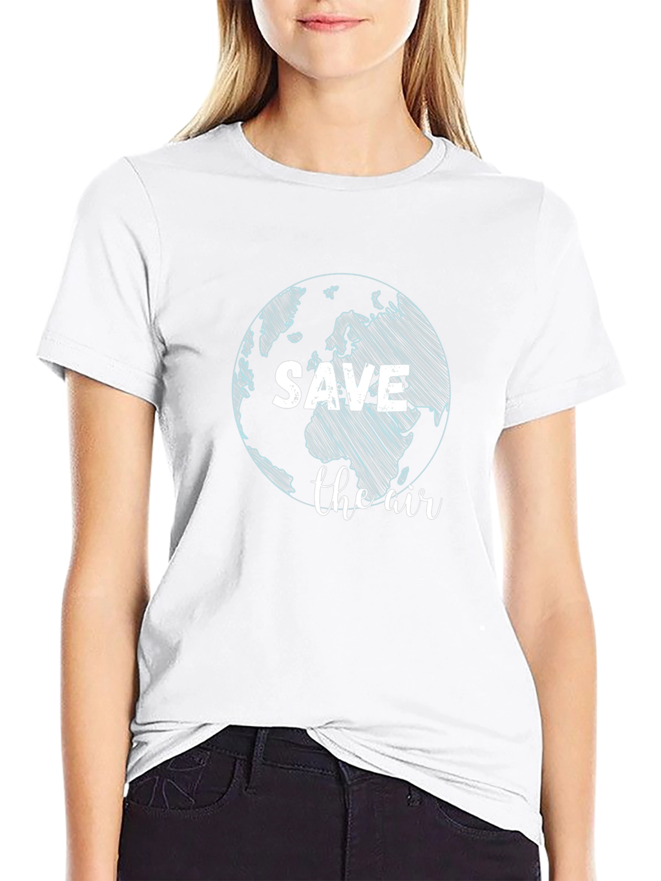 Save the Air Graphic Tee - Earth Awareness T-Shirt