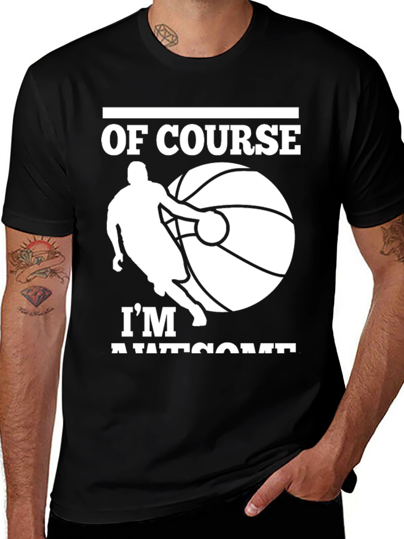 Awesome Basketball Player Graphic T-Shirt