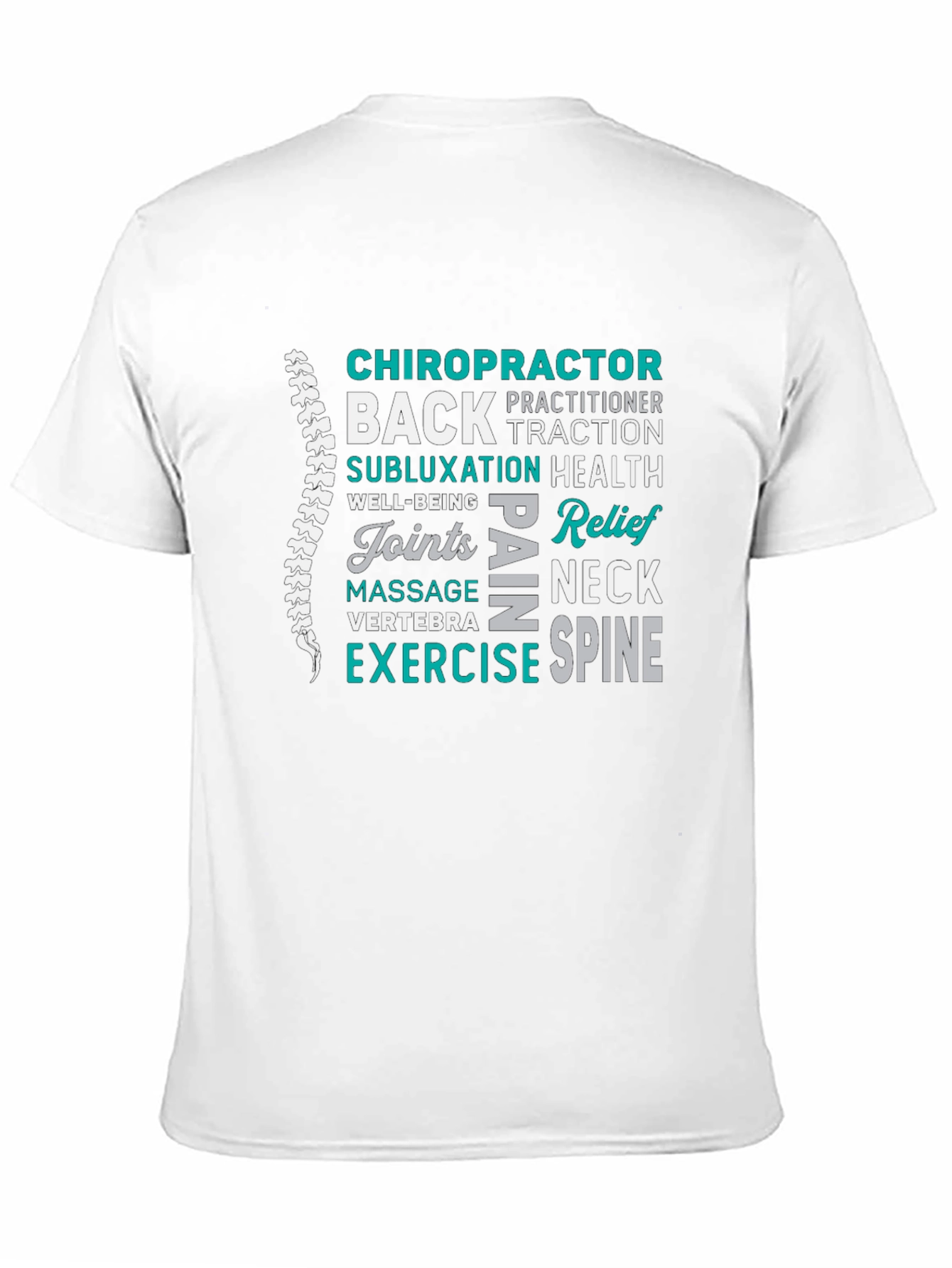 Chiropractor Word Art Graphic T-Shirt