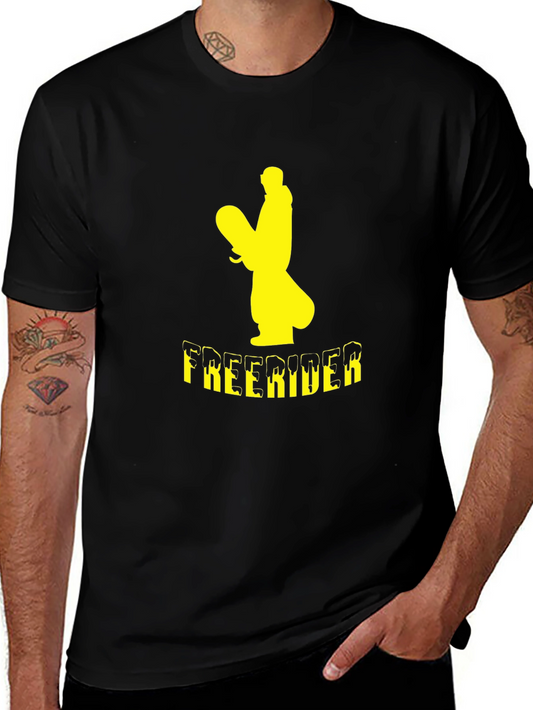 Freerider Snowboarder Graphic T-Shirt