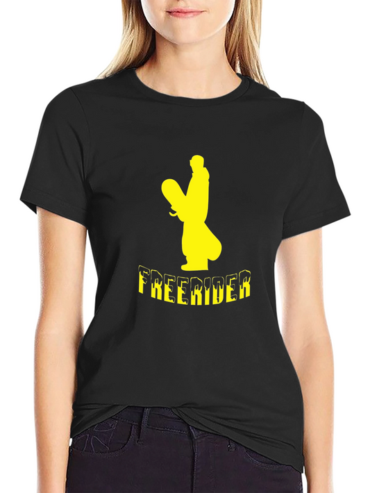 Freerider Snowboarder Graphic T-Shirt