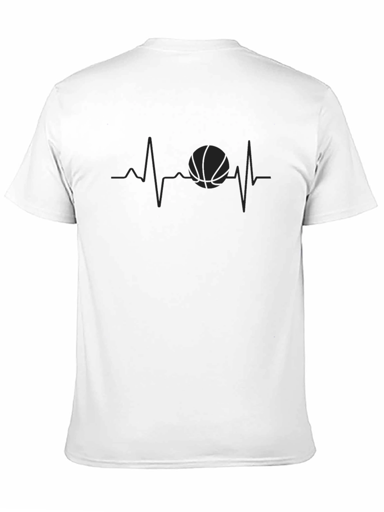 Basketball Heartbeat T-Shirt - Passionate Player Tee