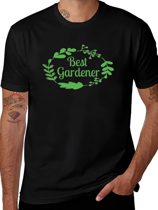 Best Gardener Black T-Shirt - Gardening Gift