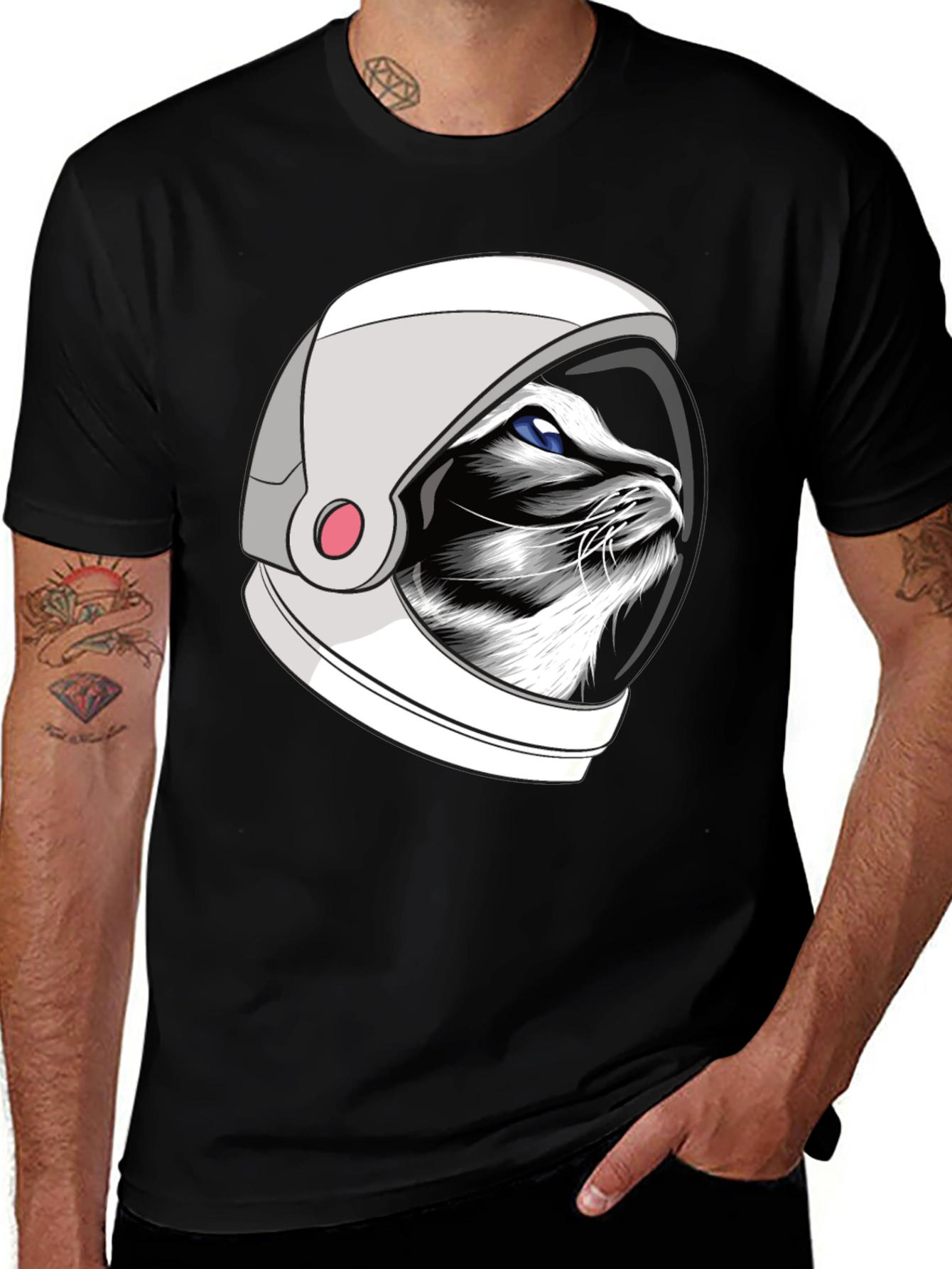 Astronaut Cat T-Shirt - Unisex Graphic Tee