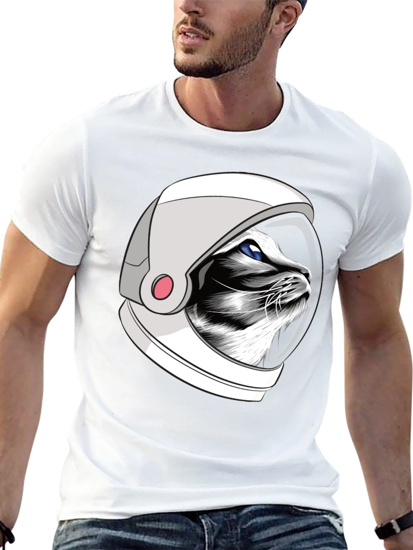 Astronaut Cat T-Shirt - Unisex Graphic Tee