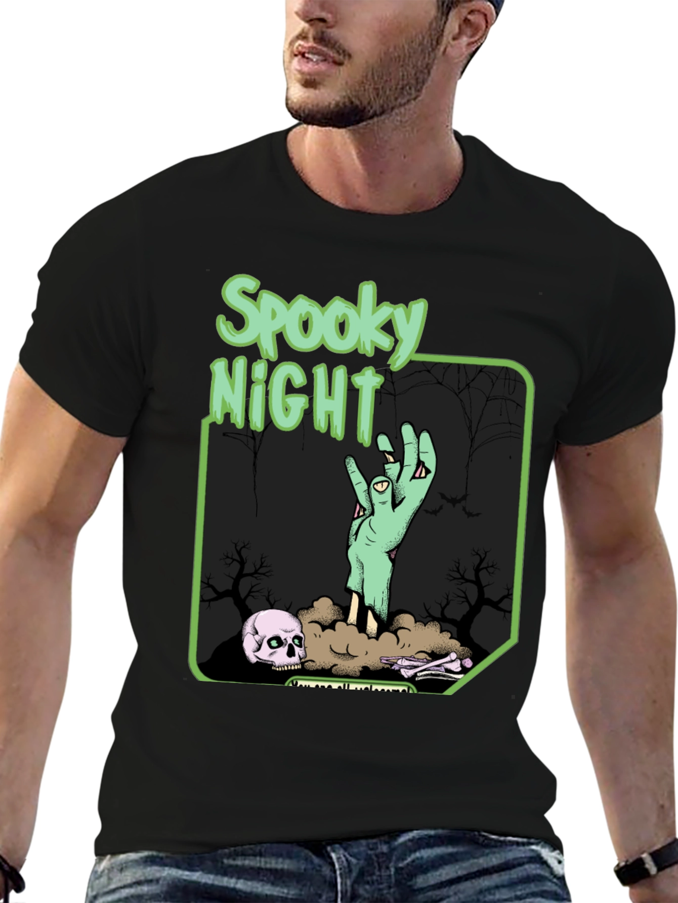 Spooky Night Graphic T-Shirt
