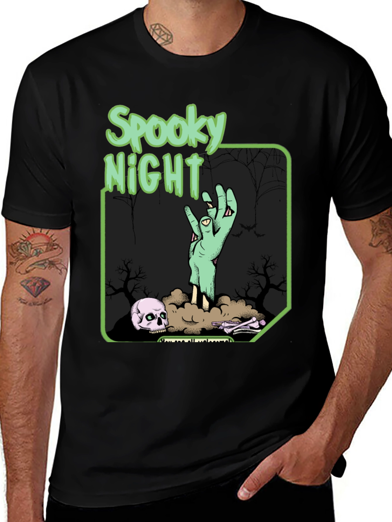 Spooky Night Graphic T-Shirt