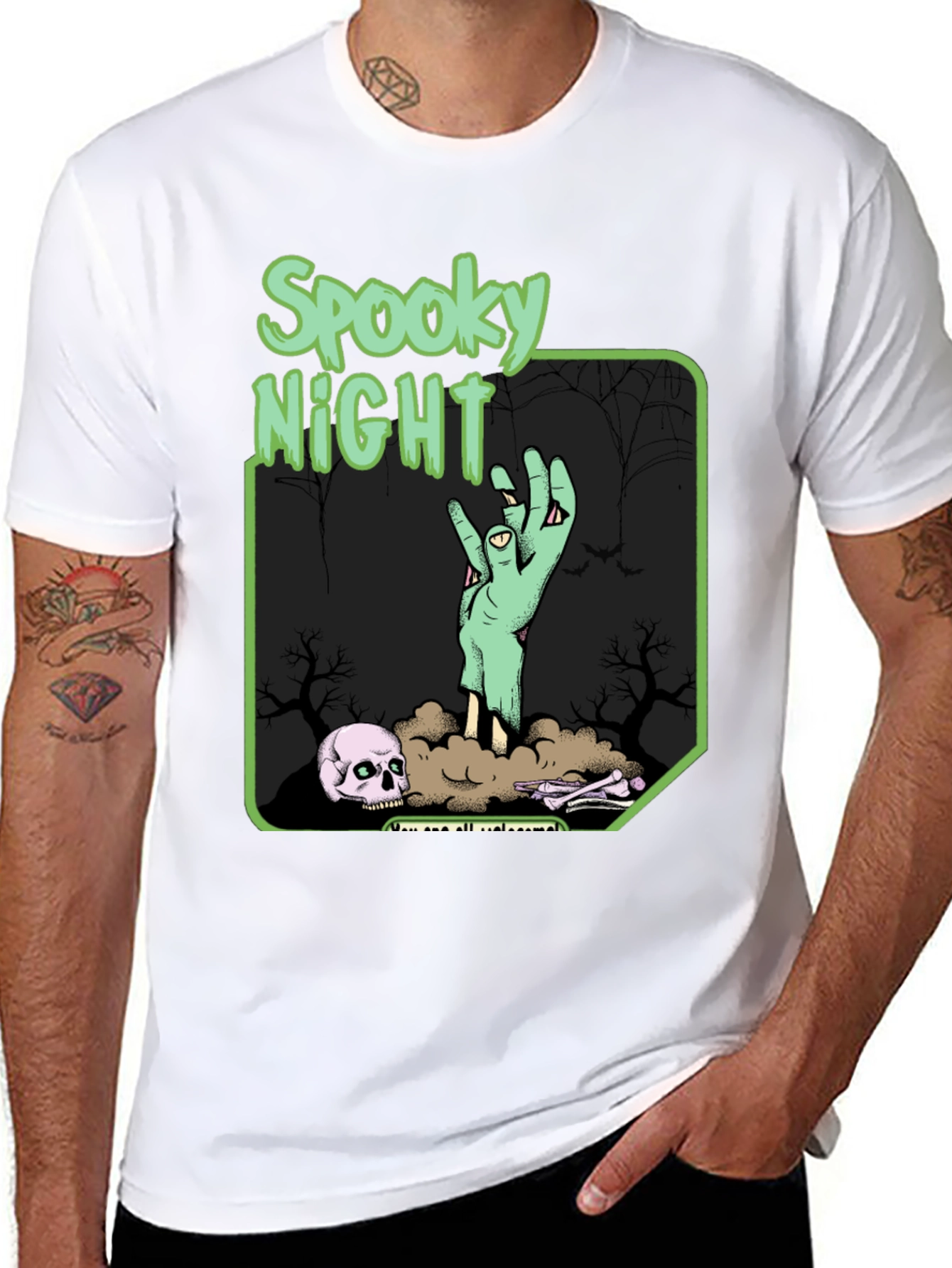 Spooky Night Graphic T-Shirt