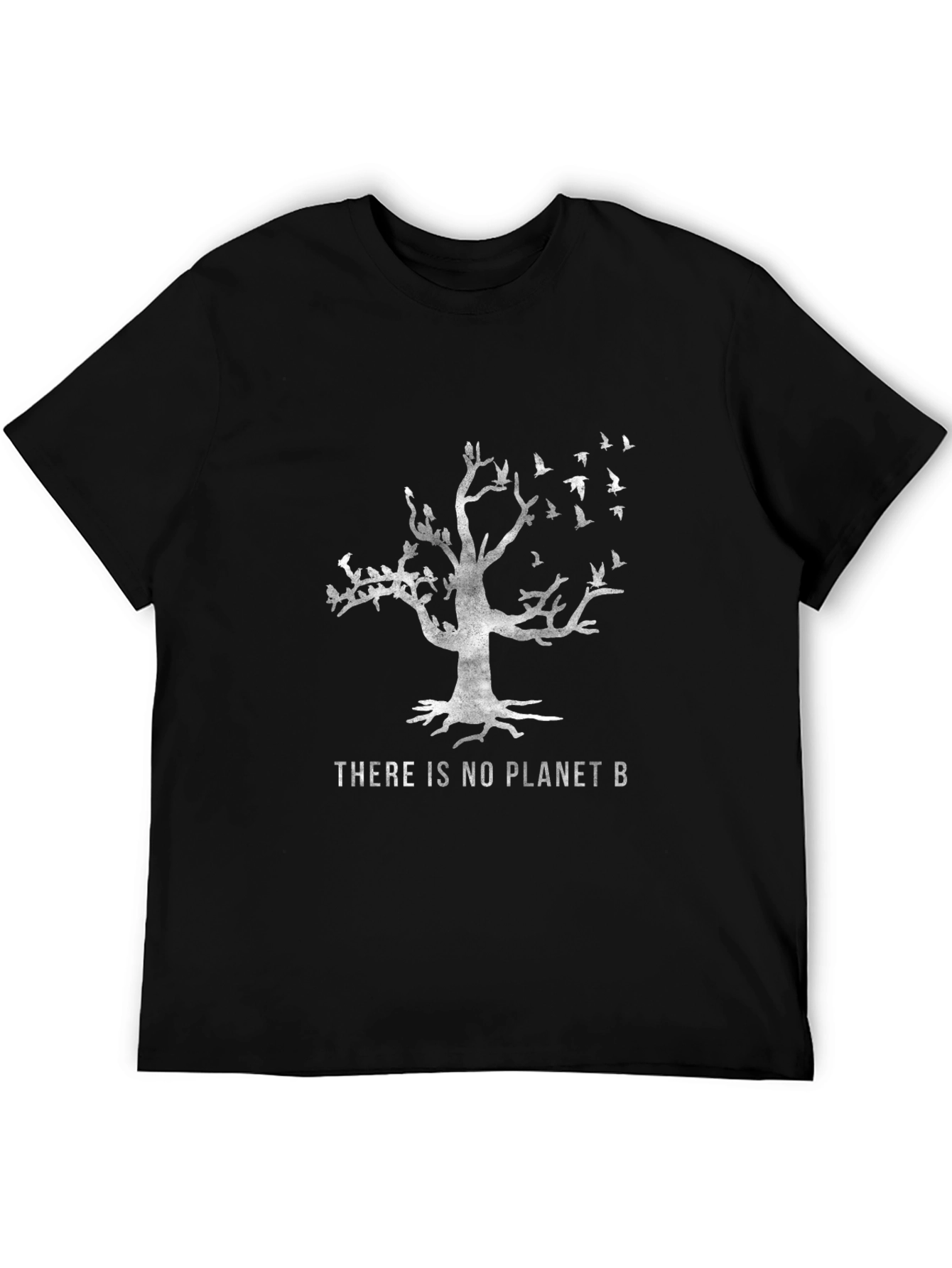 Planet B T-Shirt: Tree & Birds Graphic Tee