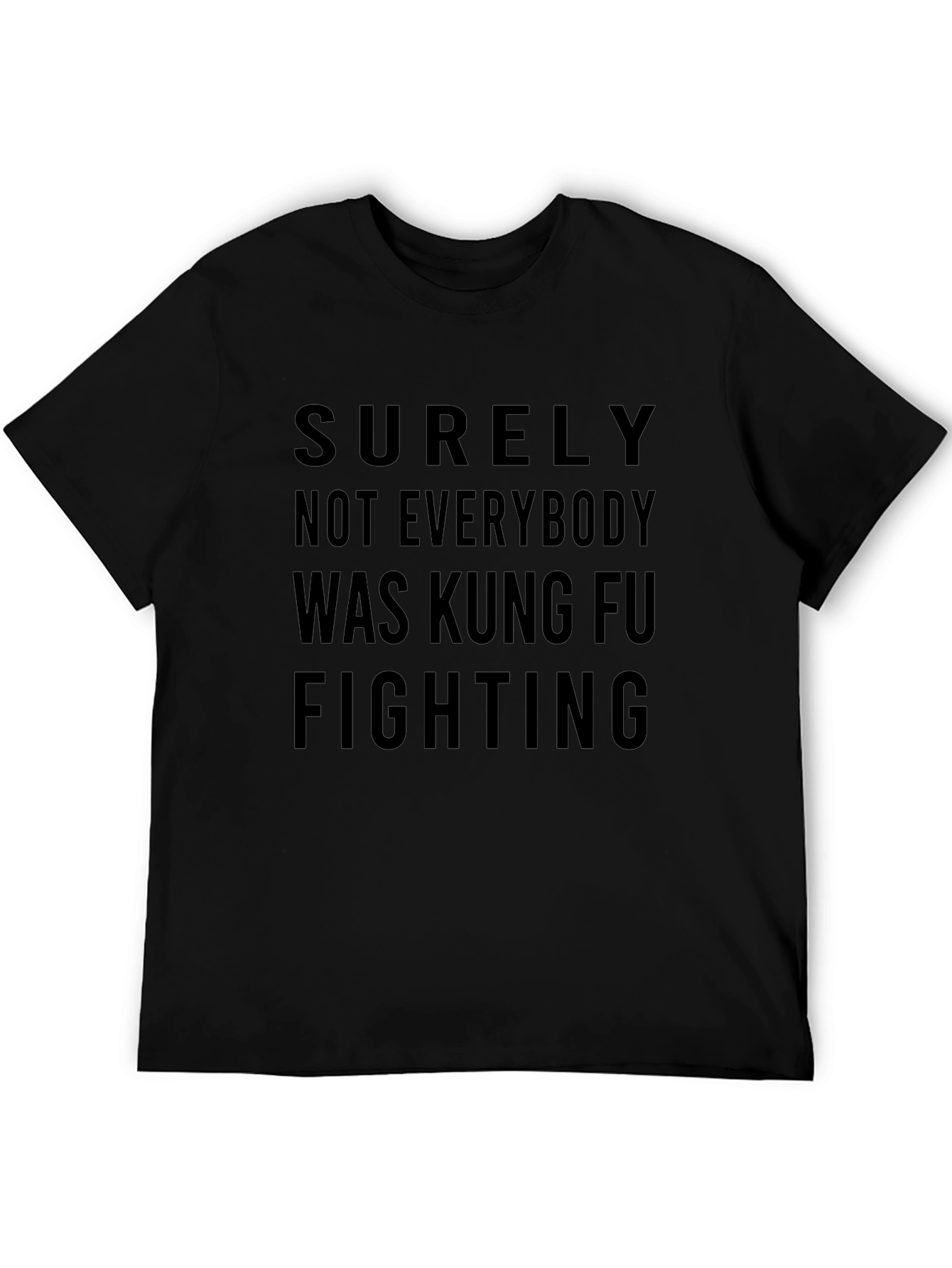 Kung Fu Fighting Graphic Tee - Black