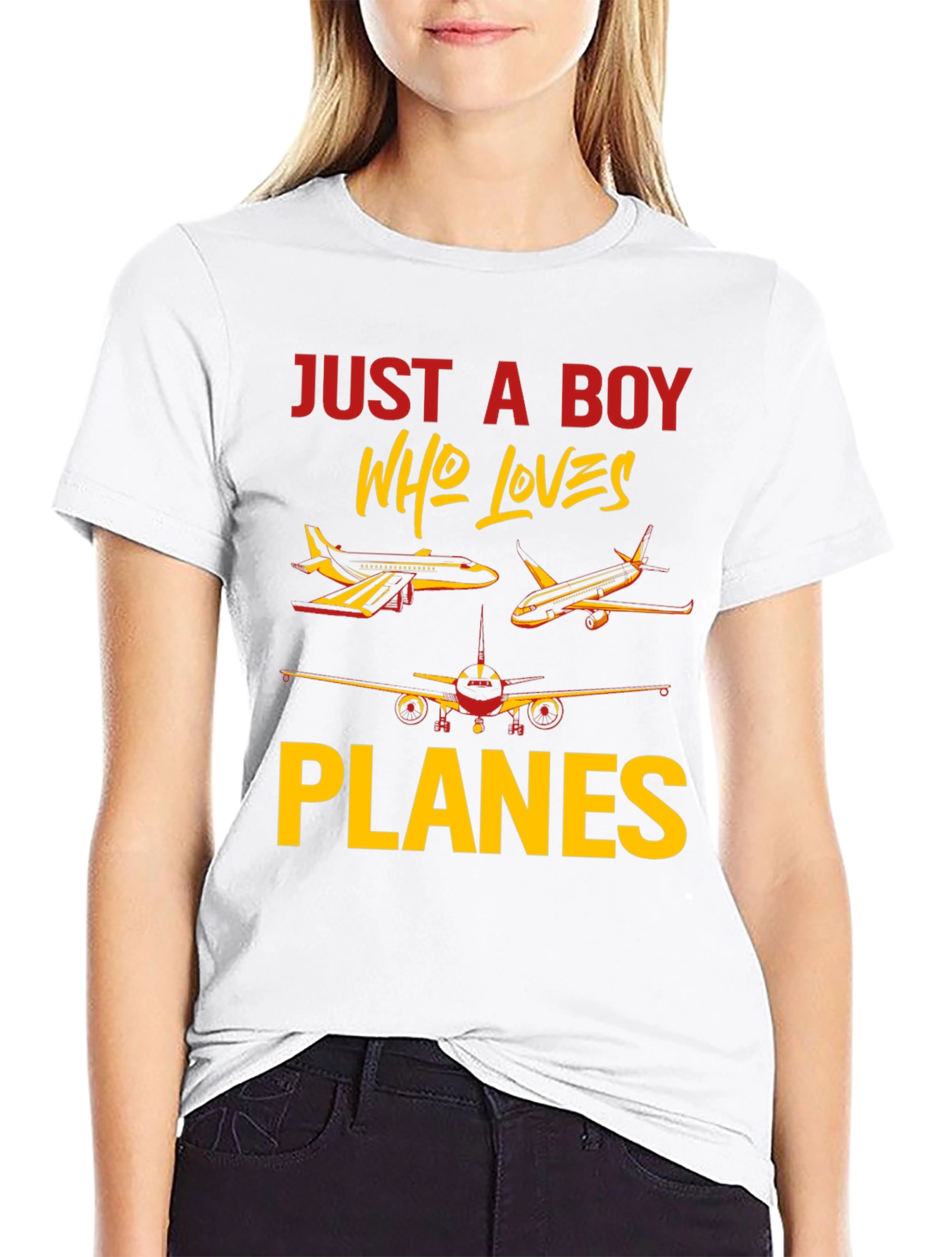 Boy Who Loves Planes T-Shirt | Aviation Gift