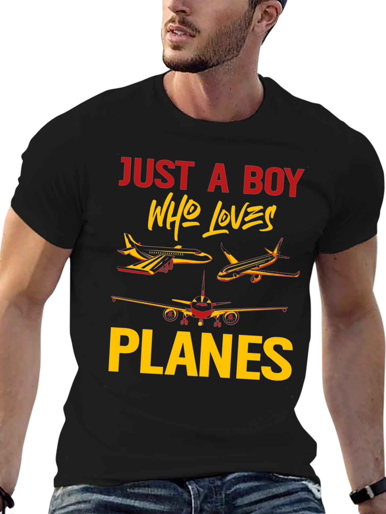Boy Who Loves Planes T-Shirt | Aviation Gift