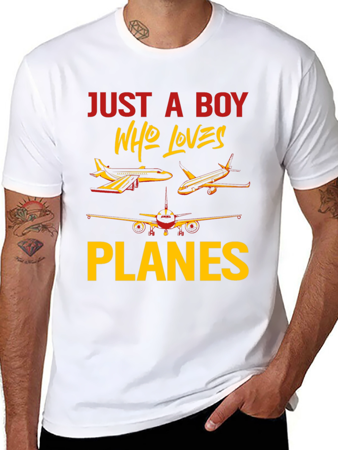 Boy Who Loves Planes T-Shirt | Aviation Gift