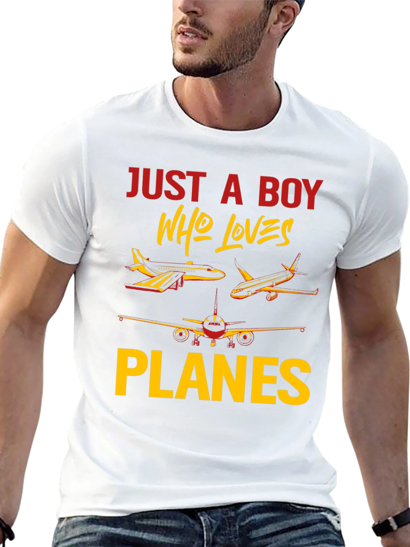 Boy Who Loves Planes T-Shirt | Aviation Gift
