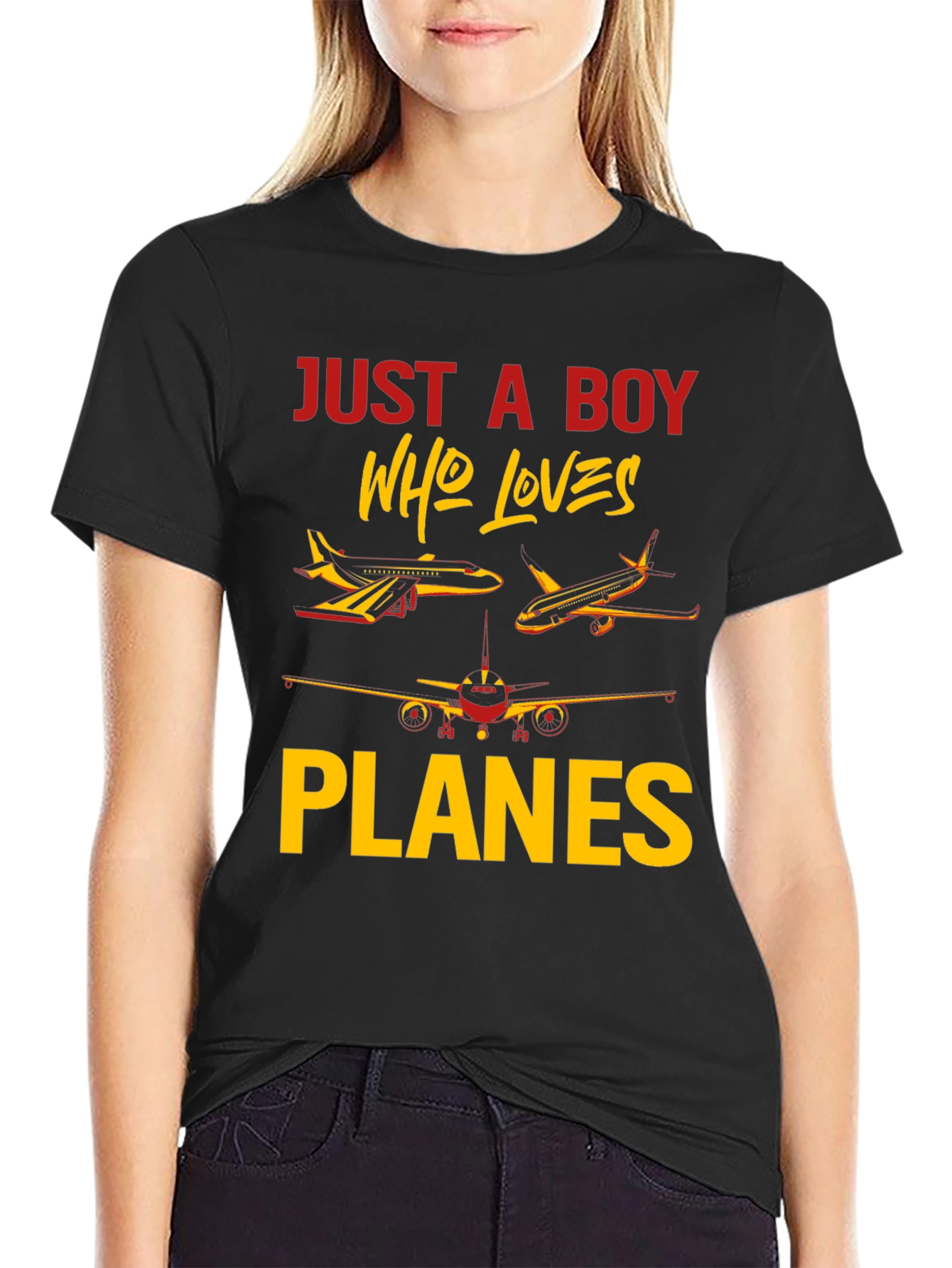 Boy Who Loves Planes T-Shirt | Aviation Gift