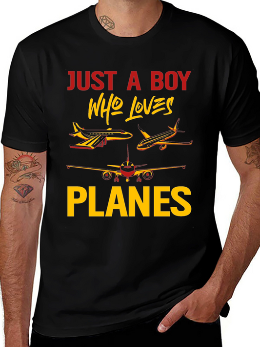 Boy Who Loves Planes T-Shirt | Aviation Gift