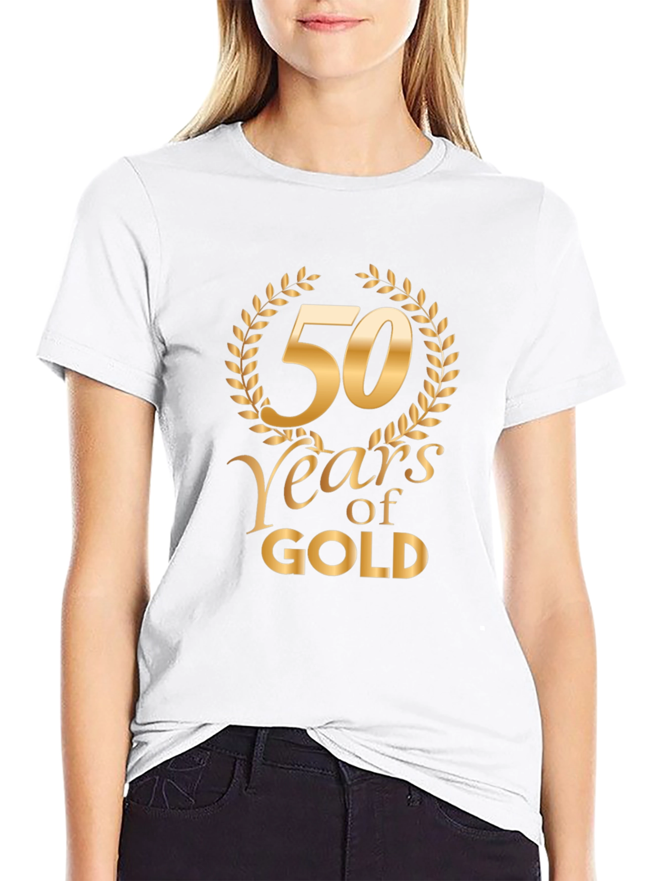 50 Years of Gold Black T-Shirt