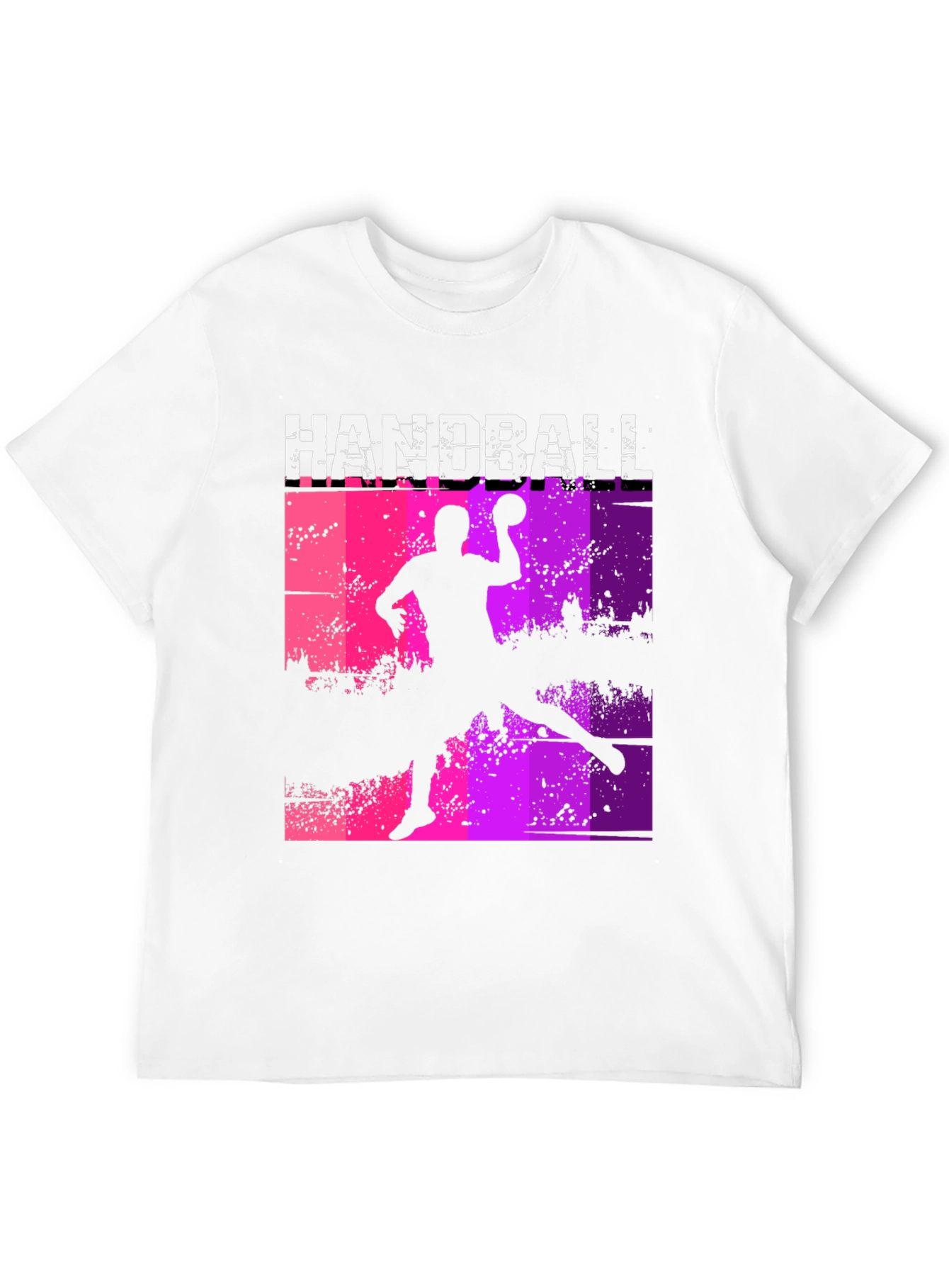Handball Player Graphic Tee - Sporty Design