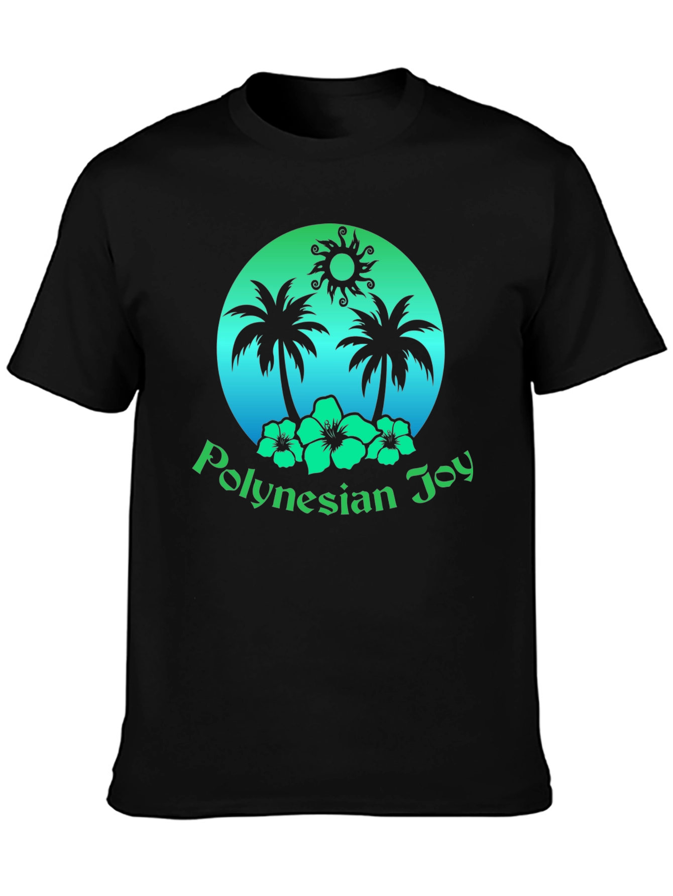 Polynesian Joy Tropical Graphic T-Shirt