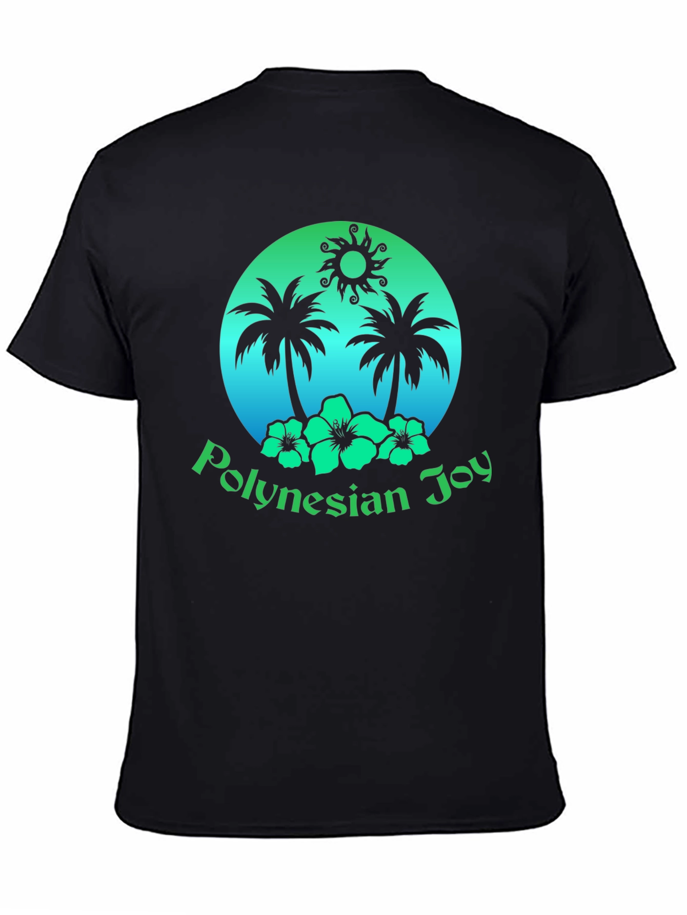 Polynesian Joy Tropical Graphic T-Shirt