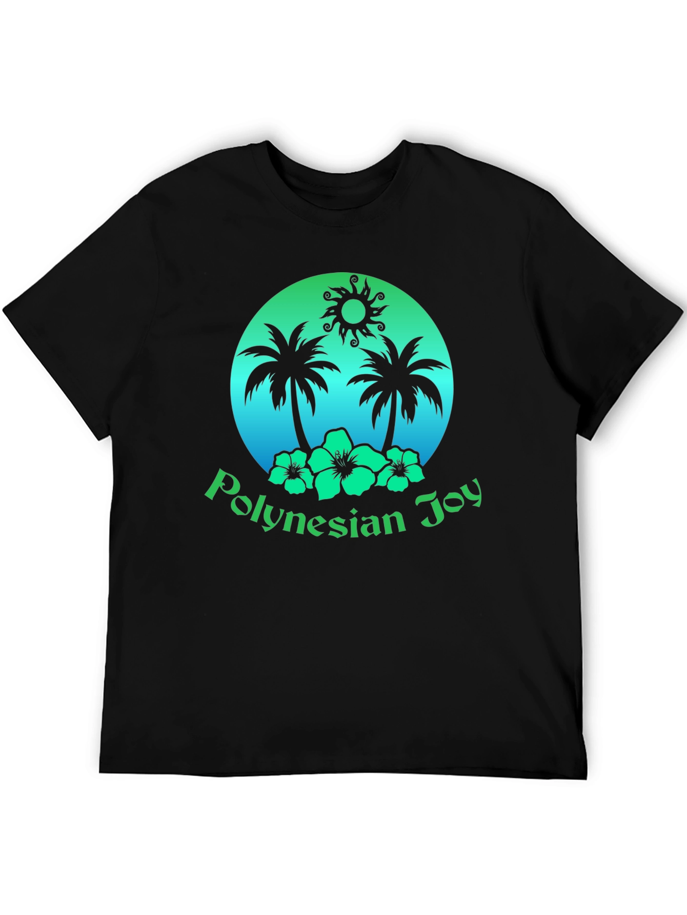 Polynesian Joy Tropical Graphic T-Shirt