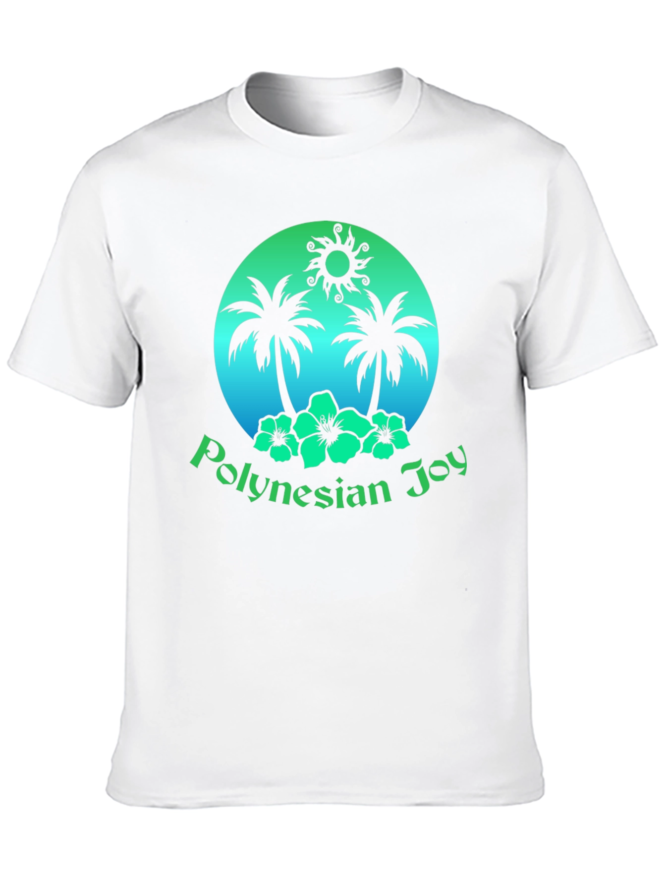 Polynesian Joy Tropical Graphic T-Shirt