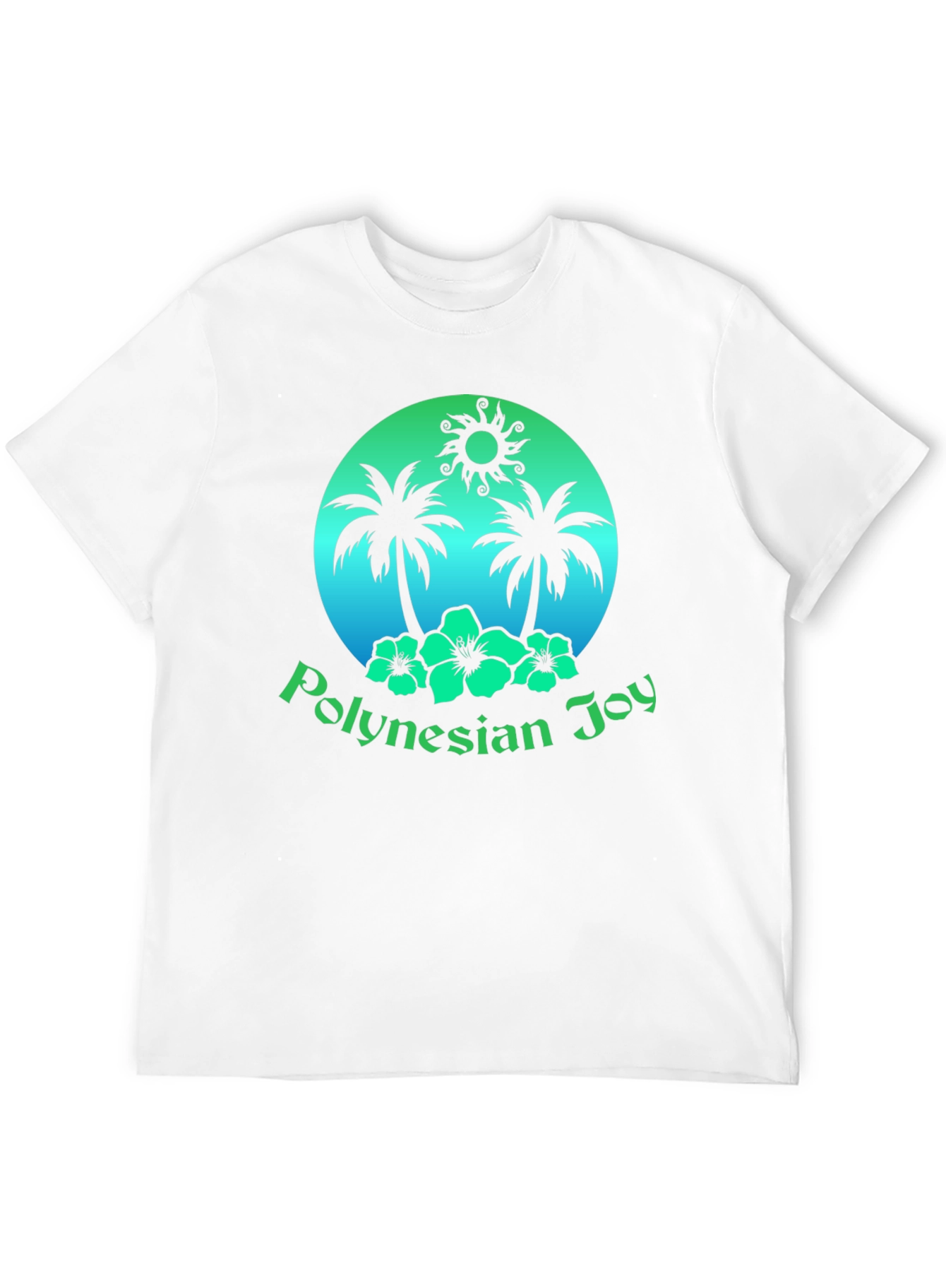 Polynesian Joy Tropical Graphic T-Shirt