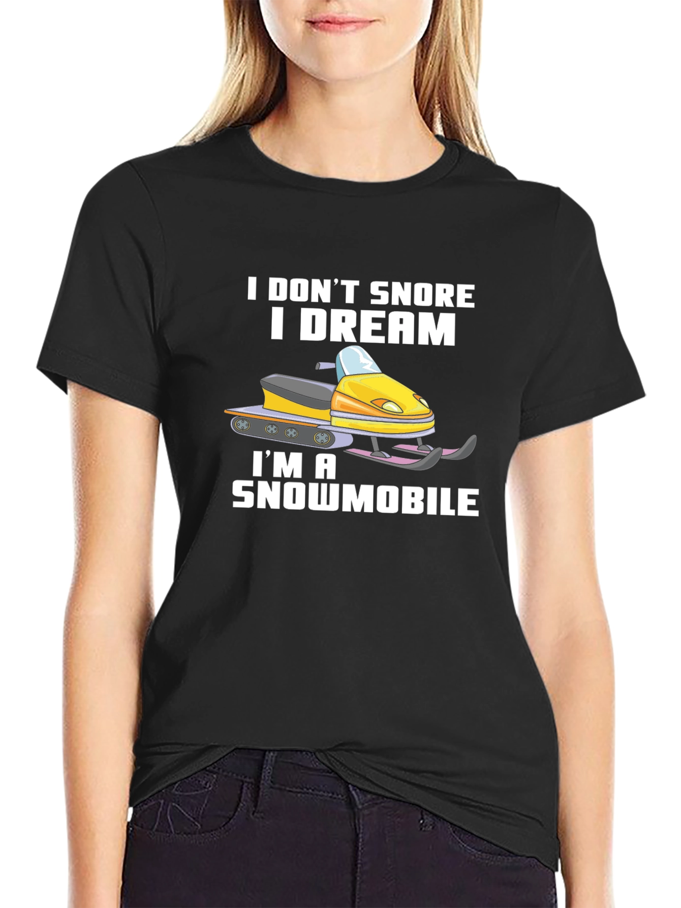 Funny Snowmobile T-Shirt - I Dream Im a Snowmobile