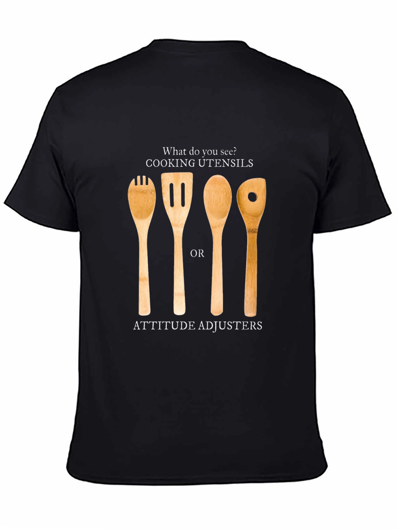 Attitude Adjuster T-Shirt - Funny Kitchen Utensil Design