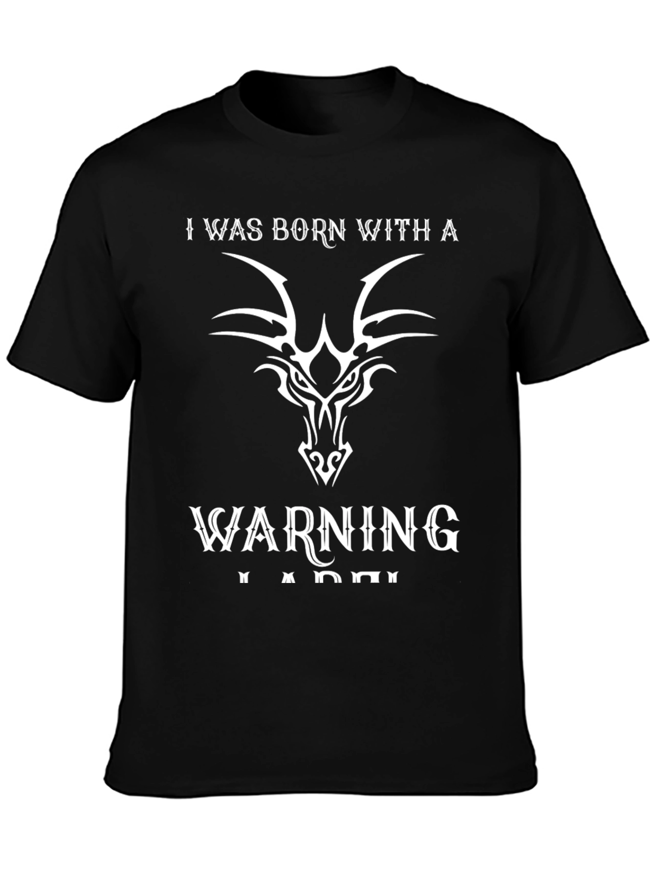 Born With Warning Graphic T-Shirt