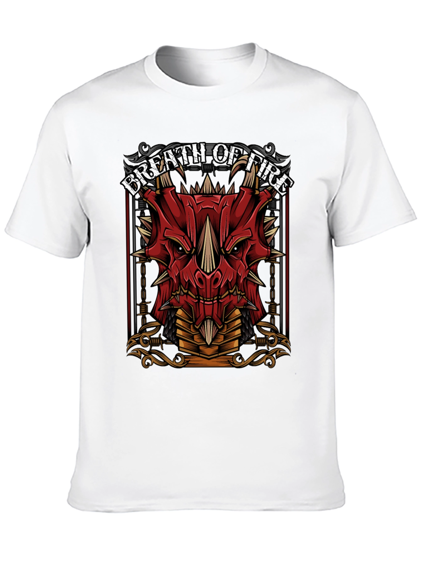 Breath of Fire Dragon Graphic Tee - Black
