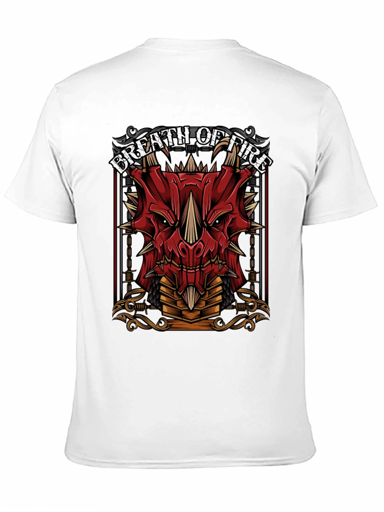 Breath of Fire Dragon Graphic Tee - Black
