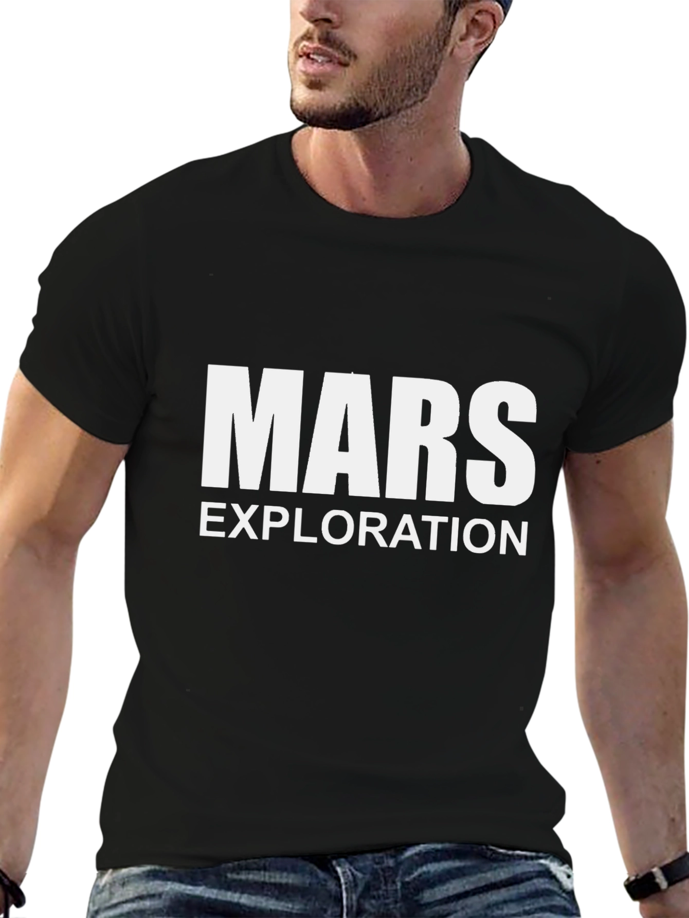 Mars Exploration Graphic Tee - Black