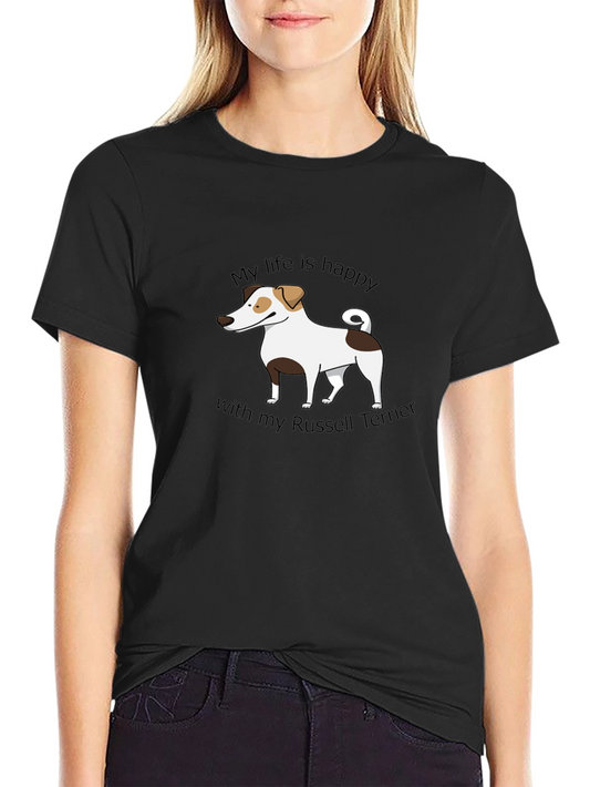Happy Life Russell Terrier T-Shirt