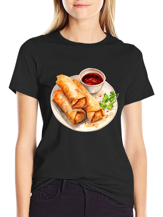 Spring Rolls Graphic Tee - Unique Food Lovers Gift