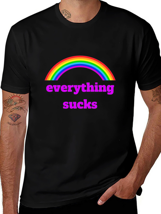 Everything Sucks Rainbow Graphic Tee