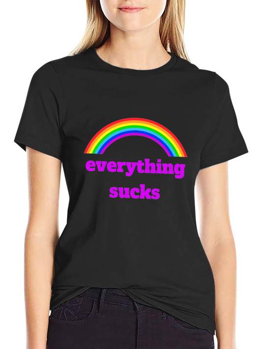 Everything Sucks Rainbow Graphic Tee
