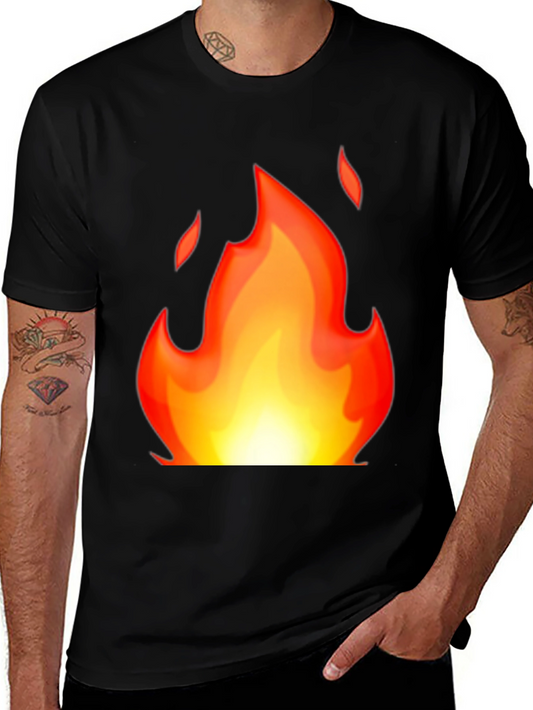 Flaming Hot Graphic Tee - Black