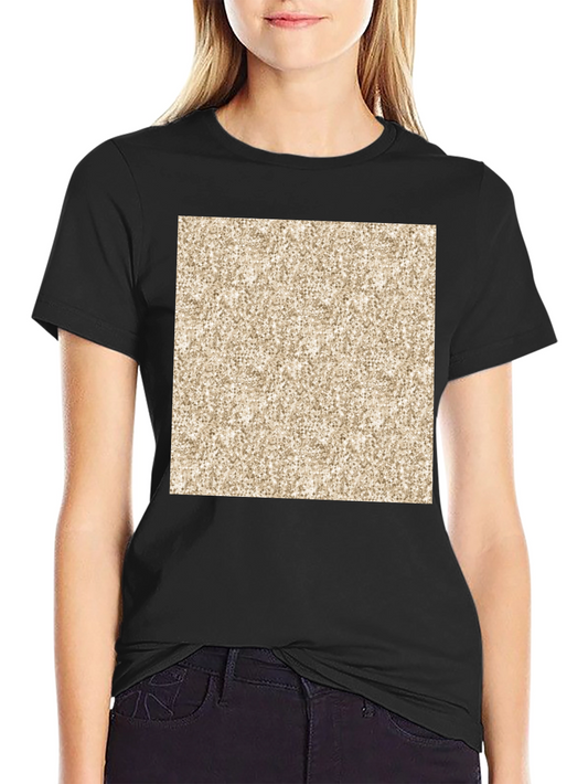 Abstract Pattern Print Black T-Shirt