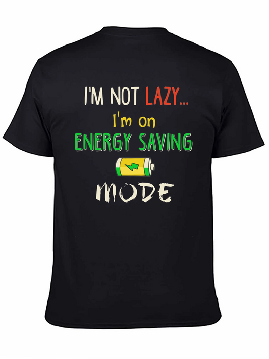 Energy Saving Mode T-Shirt - Funny Lazy Day Tee