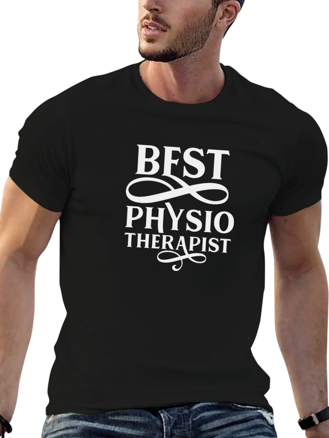 Best Physio Therapist Black T-Shirt