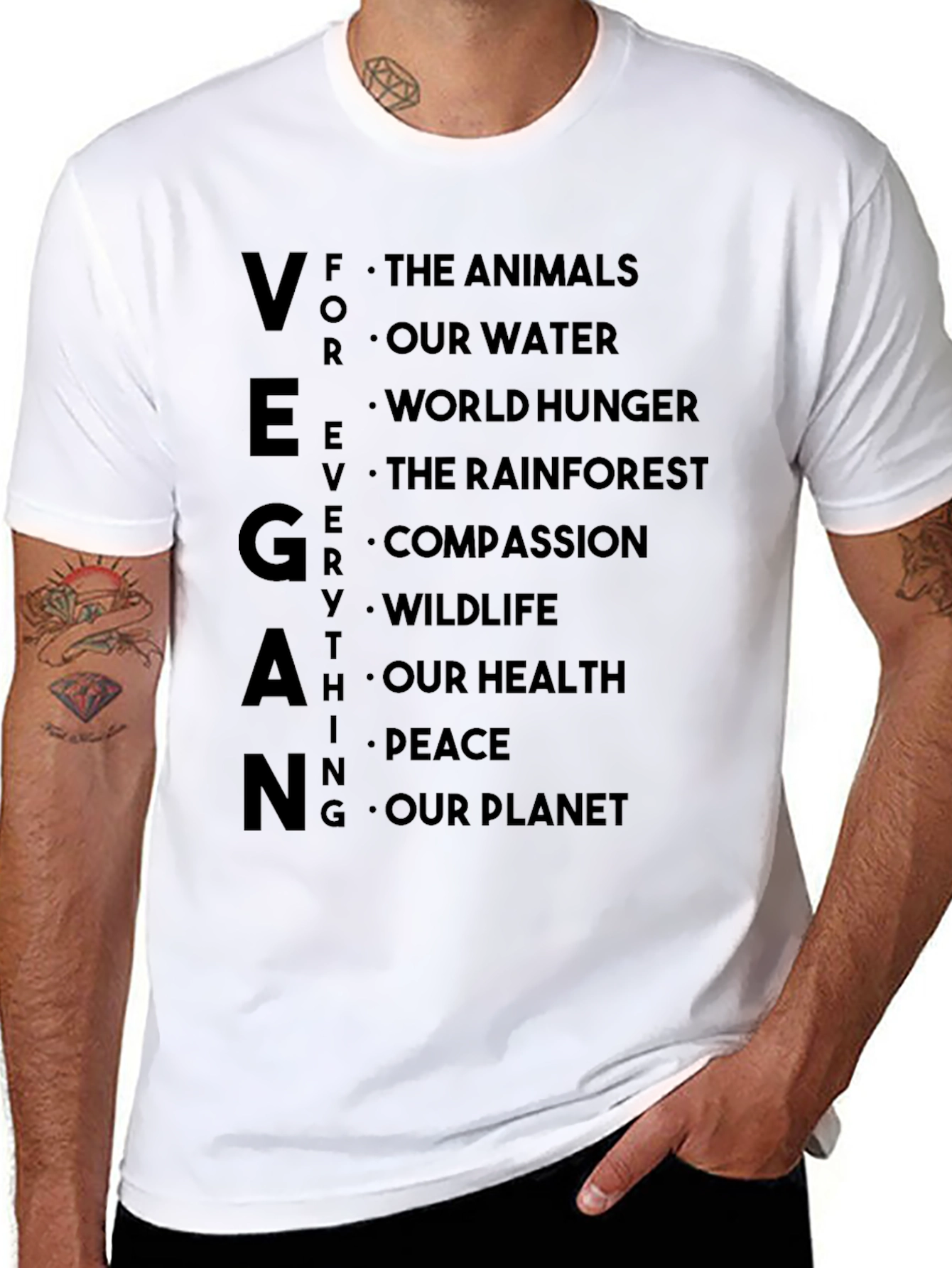 Vegan T-Shirt: For Animals & Our Planet